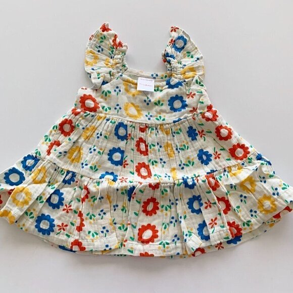 Hanna Andersson Baby Girl Muslin Dress 3-6 Months 60 Cm - Picture 1 of 7